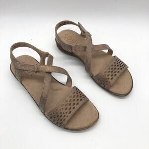 Soul Naturalizer Womens Janessa Ballet Sandal Slip On Rose Gold 7.5 W